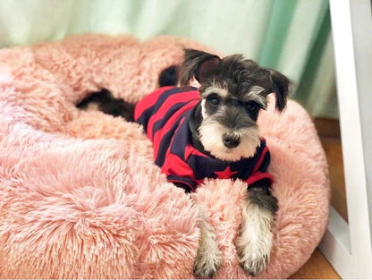 Pet's Round Shaped Fluffy Bed