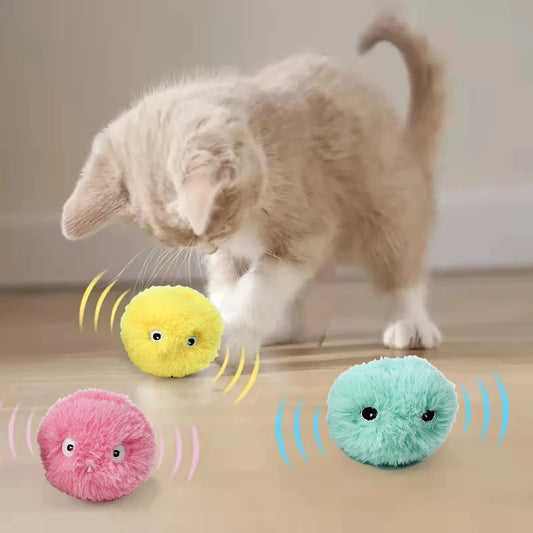 Smart Catnip Squeak Ball