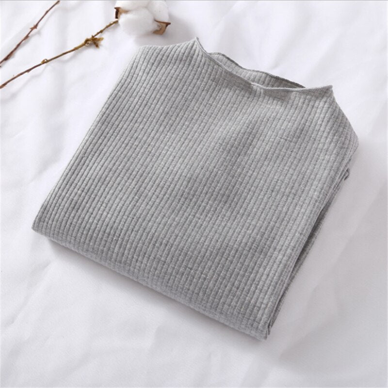 Girl's Long Sleeved Ribbed Top