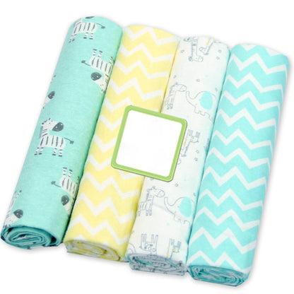 100% Cotton Baby Blankets 4 pcs Set