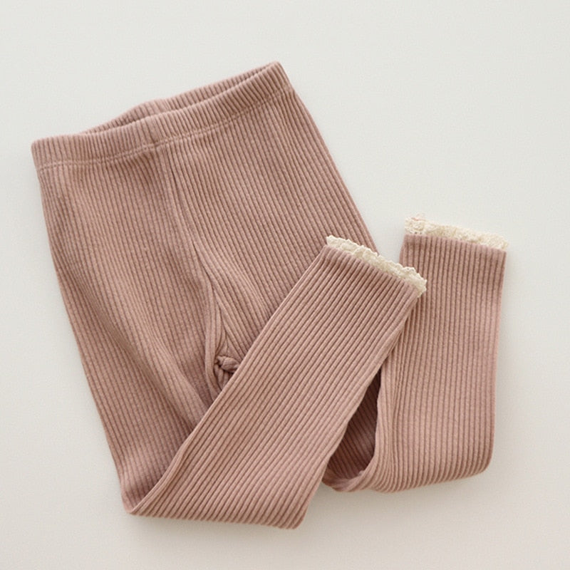 Baby Girl's Knitted Leggings