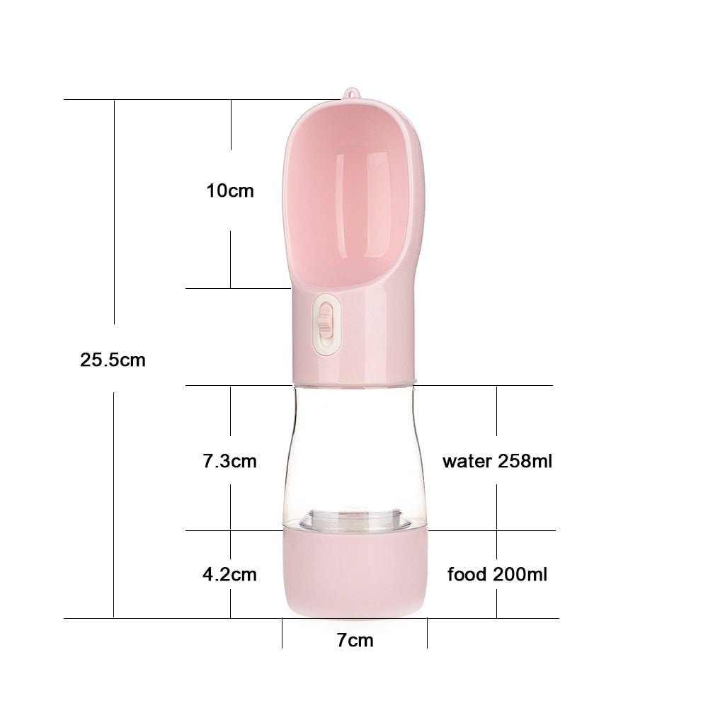 Dog's Travel Water Bottle with Spoon