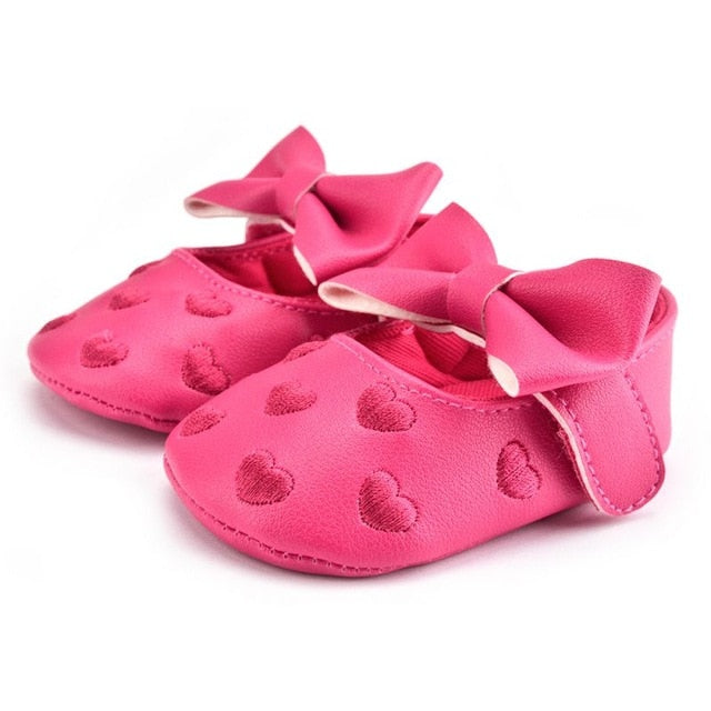 Baby Girl's Hearts Patterned Summer Shoes