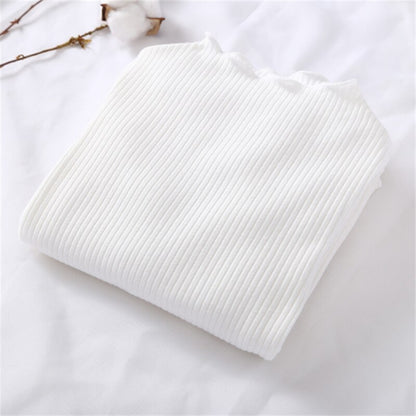 Girl's Long Sleeved Ribbed Top